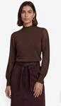 Strickpullover ZERO, Damen, Gr. 44, chocolate plum, Feinstrick, Obermaterial: 72%