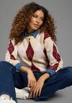 Strickpullover KANGAROOS, Damen, Gr. 40/42, beige (natur, bordeaux),...