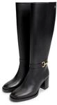 Stiefel TOMMY HILFIGER "TH STUD HEEL RIDING KNEE BOOT", Damen, Gr. 36,...