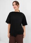 T-Shirt BONPRIX, Damen, Gr. 48/50 (XL), schwarz, Obermaterial: 100% Baumwolle,