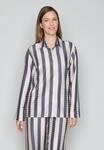 Pyjamaoberteil JOOP, Damen, Gr. 34, bunt (hellgrau), Satin, Obermaterial: 98%