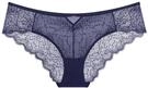 Slip TRIUMPH "Amourette Sparkle Hipster", Damen, Gr. 36, Spitze, blau (admiral),