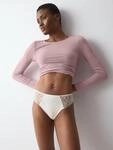 Slip TRIUMPH "Pretty Modal Tai", Damen, Gr. XS, Jersey, wei&szlig; (silk wei&szlig;),...