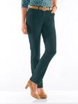 Cordhose INSPIRATIONEN, Damen, Gr. 36, Normalgr&ouml;&szlig;en, blau (petrol), 98%...