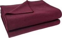 Wohndecke ZOEPPRITZ1828 "Soft-Fleece", rot (wine), B:220cm L:240cm, Polyester,