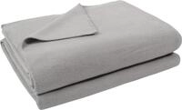 Wohndecke ZOEPPRITZ1828 "Soft-Fleece", grau (light grau melange), B:180cm L:220cm,