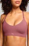 Sport-Bustier PUMA "PUMA WOMEN 3D KNIT SPORT TRIANGLE TOP 1P", Damen, Gr. XL, N-Gr,
