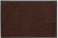 Fu&szlig;matte "Trend Uni, Schmutzfangmatte, waschbar" Gr. 64, braun (dunkelbraun),...