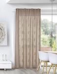 Gardine HOMING "Edvin" Gr. 1, beige, B:135cm H:245cm, Polyester, Gardinen, Gardine,
