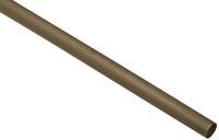 Gardinenstange GARDINIA "Kira", braun (cappuccino), B:1,9cm L:200cm &Oslash;:1,9mm, Metall,