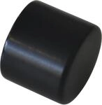 Gardinenstangen-Endst&uuml;ck GARDINIA "Endkappe" Gr. 1, schwarz (schwarz, matt), 2 Stk.,