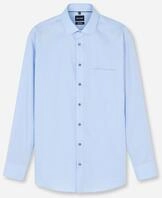 Langarmhemd OLYMP "Luxor", Herren, Gr. 39, N-Gr, blau (bleu), Web,...