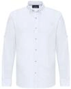 Langarmhemd CIPO & BAXX "CH199", Herren, Gr. L, N-Gr, wei&szlig;, Obermaterial: 75%