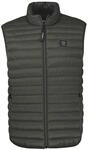 Steppweste LERROS, Herren, Gr. S, gr&uuml;n (olive), Web, Obermaterial: 100% Nylon,