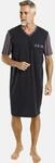 Pyjama JAN VANDERSTORM "Nachthemd ARWID", Herren, Gr. 4XL, blau (dunkelblau),