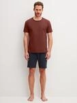 Shorty CALIDA "Relax Essentials", Herren, Gr. L (52/54), braun (brick rot), Single