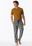 Pyjamahose SCHIESSER "Mix + Relax", Herren, Gr. 48, N-Gr, bunt (608, curry),...