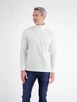 Rollkragenshirt LERROS, Herren, Gr. S, wei&szlig; (broken wei&szlig;), Single Jersey,