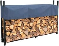 Kaminholzregal QUICK STAR, grau (anthrazit), B:200cm H:115cm T:25cm, Polyester,