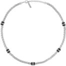 Gliederkette POLICE "Solaris", silber (edelstahlfarben, schwarz), Halsketten,...