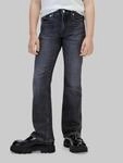 Schlagjeans CALVIN KLEIN JEANS "MR FLARE JEANS WASHED BLACK", M&auml;dchen, Gr. 4...