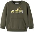 Sweatshirt NAME IT "NMMVUGO LS NREG SWEAT BRU", Jungen, Gr. 92, olive night
