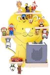 Wandregal BOARTI "Regal Tier L&ouml;we Kinder Toniebox Tonies Figuren", gelb, B:32cm