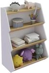 Standregal VCM "Holz Kinderregal B&uuml;cherregal Kinder Regal Italu", braun (wei&szlig;,