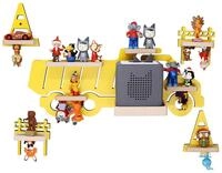 Wandregal BOARTI "Regal LKW Kipper Kinder Toniebox Tonies Figuren", gelb, B:47cm