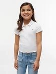 T-Shirt TOMMY HILFIGER, M&auml;dchen, Gr. 3 (98), wei&szlig;, Single Jersey, Obermaterial: 94%