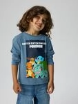Langarmshirt NAME IT "NMMSOUTH POKEMON LS NREG TOP NOOS BFU", Jungen, Gr. 92, blau