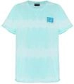 Print-Shirt CHIEMSEE, Jungen, Gr. 134/140, blau (tropical breeze), 100% Baumwolle,