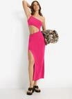 One-Shoulder-Kleid LSCN BY LASCANA, Damen, Gr. 38, N-Gr, pink (fuchsia rose), Jersey,