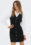 Cordkleid ONLY "ONLMOXIE S/L BUT CORD DRESS CC PNT", Damen, Gr. XS, N-Gr, ohne
