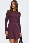 Strickkleid ONLY "ONLFIA LS FIT FLARE ONEC DRESS CS KNT", Damen, Gr. XS, N-Gr,