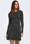 Strickkleid ONLY "ONLFIA LS FIT FLARE ONEC DRESS CS KNT", Damen, Gr. XS, N-Gr,