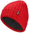Beanie JACK WOLFSKIN "RIB KNIT BEANIE", Damen, Gr. onesize, rot (sirenrot),