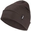 Beanie JACK WOLFSKIN "RIB BEANIE", Damen, Gr. onesize, braun (peat),...