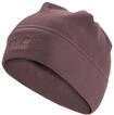 Beanie JACK WOLFSKIN "REAL STUFF BEANIE", Damen, Gr. onesize, braun (sheerplum),