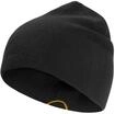 Beanie JACK WOLFSKIN "PAW BEANIE", Damen, Gr. onesize, schwarz (schwarz, burlygelb),