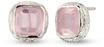 Paar Ohrstecker HAZE & GLORY "Ohrringe Ohrstecker Quadrat Quarz Rosa 925...