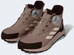 Wanderschuh ADIDAS TERREX "ANYLANDER MID, LEDER", Damen, Gr. 38, braun (chalky...