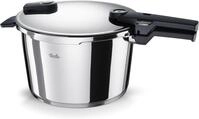 Schnellkochtopf FISSLER "VitaquickElemental Dampfkochtopf Premium Drucktopf", silber,