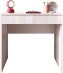 Schreibtisch OTTO HOME "Basic, Computertisch mit 1 Schublade", wei&szlig; (wei&szlig; hochglanz