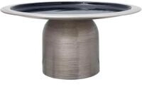 Servierplatte KAYOOM "Kuchenplatte Art Deco 325", silber (silberfarben), H:14cm,