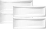 Servierplatte VILLEROY & BOCH "Antipastiteller NewWave 42 x 15 cm 4er Set wei&szlig;",