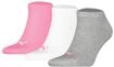 Sneakersocken PUMA "Socken Sneaker Plain 3P 3er Pack", Damen, Gr. 35-38, bunt (rosa,