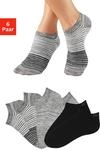 Sneakersocken BENCH. "Damen und Herren Socken meliert und uni", Damen, Gr. 35-38,