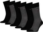 Socken TOMMY HILFIGER, Herren, Gr. 39-42, schwarz, Obermaterial: 61% Baumwolle,...