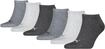 Sneakersocken PUMA "PUMA UNISEX SNEAKER PLAIN 6P ECOM", Damen, Gr. 43-46, grau,